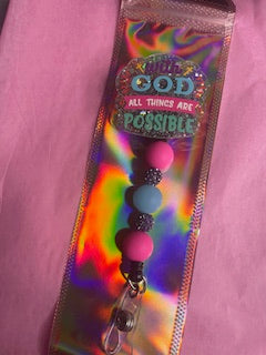 With God all things are Possible :name badge