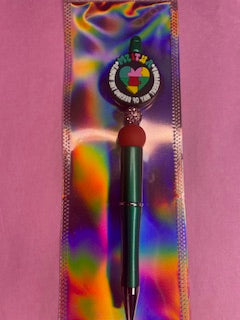 Autism awareness pen Dark green