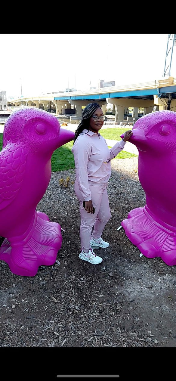 Muah Mauve Long sleeve Jogger pant Set