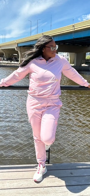 Muah Mauve Long sleeve Jogger pant Set